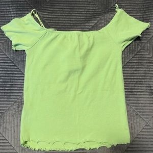 Bright green top